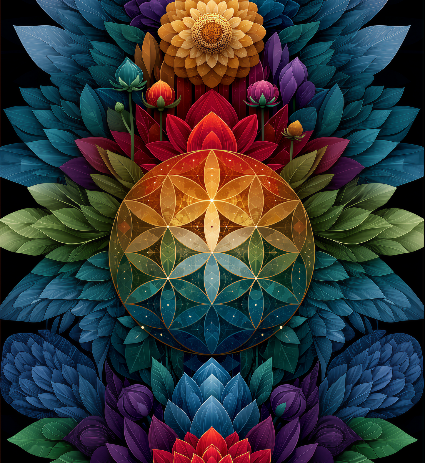 Lotus Totem Sacred Geometry