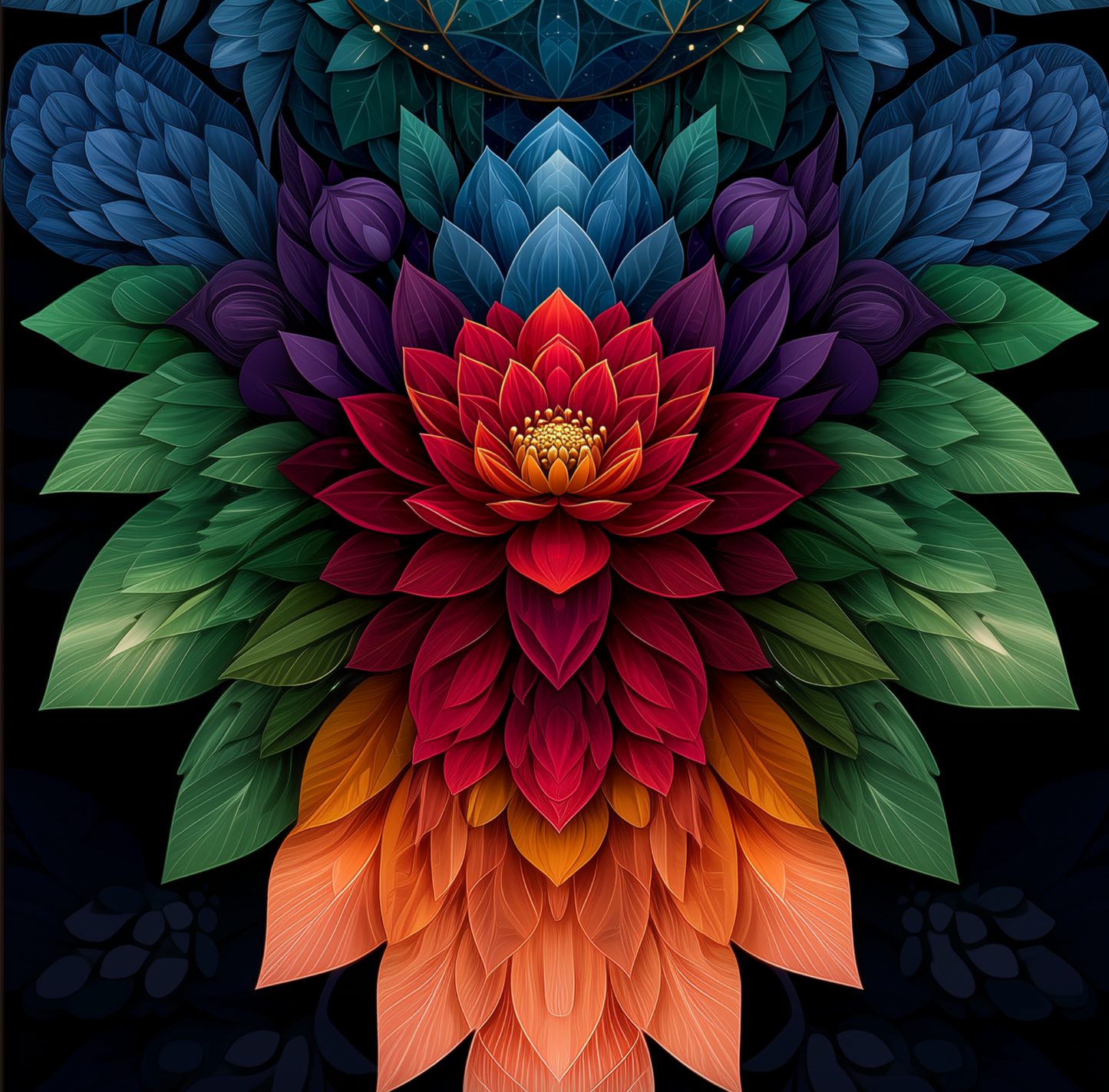 Lotus Bloom Sacred Geometry