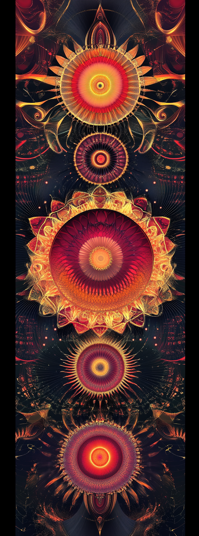 Fractal Majhiruaja Design Flat Shaded 2